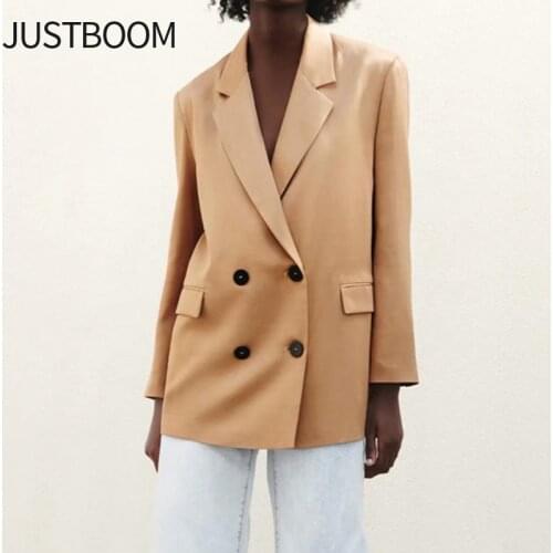 Женские двубортные пиджаки Justboom China At AliExpress