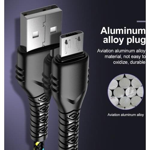 Micro USB Cable Fast Charging For Xiaomi Redmi Note 5 Pro Android Mobile Phone Data Cable for Samsung S7 Micro Charger