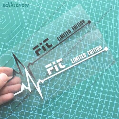 New Heart BEATS Car Decal Sticker Styling Windows Door Decoration For Honda FIT 2004 2005 2008 2009 2011 2014 2015 accessories