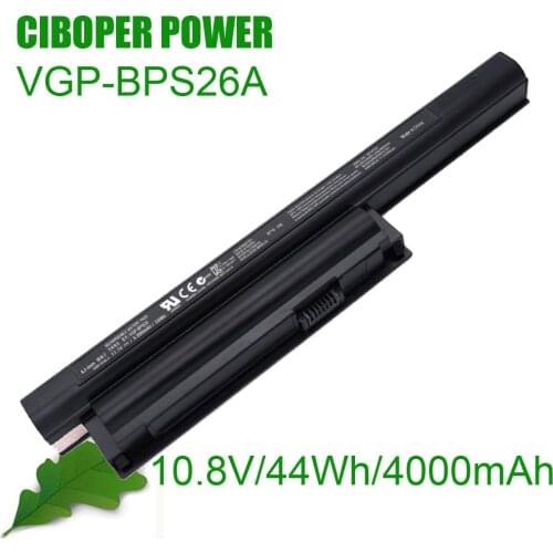 Original Quality Battery VGP-BPS26 10.8V 44Wh 4000mAh BPS26 VGP-BPL26 VGP-BPS26A SVE14A SVE15 SVE17 VPC-CA VPC-CB VPC-EG VPC-EH