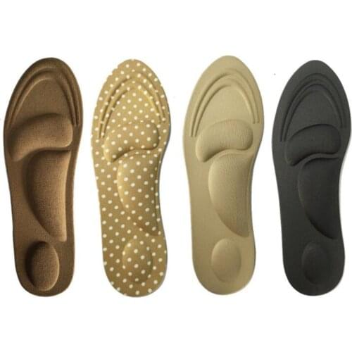 4D Memory Foam Orthopedic Insoles For Shoes Women Men Flat Feet Arch Support Massage Plantar Fasciitis Sports Pad Heel Cushion