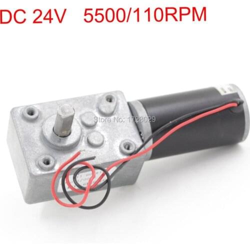 Reduction Worm Motor Geared 634TSX49-31ZY DC24V 5500/110RPM Electric Gear Motor