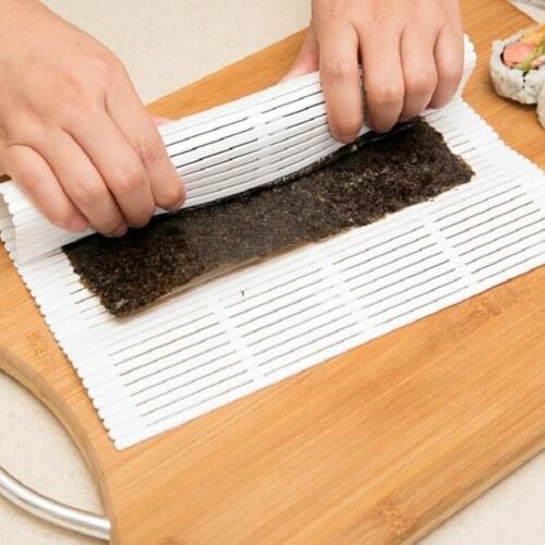 DIY Sushi Roller Portable Maker Paddles Mats Anti-Moisture Rice Roll Making Mold Food Grade Mold Kitchen Sushi Curtain Mold Tool