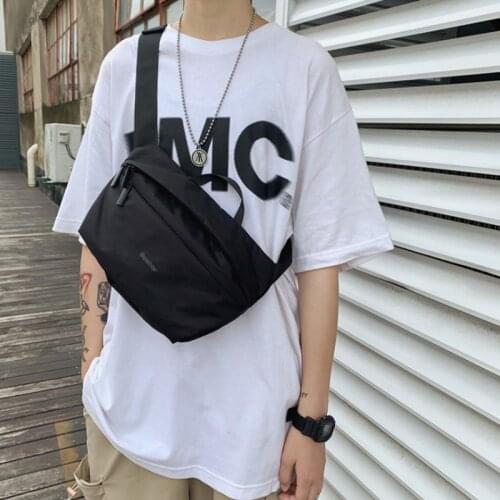 Japan Style Shoulder Bag Nylon Chest Bag Street Trend Messenger Bag Outdoor Travel Portable Satchel Bag