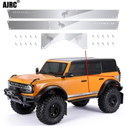 Traxxas Trx-4 92076-4 Bronco Metal Anti-scratch Plate Metal Large Surround Side Skirt Car Tail Anti-skid Plate