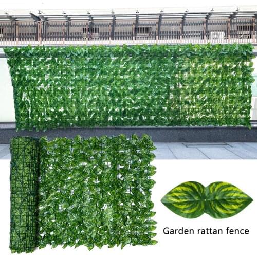 UV Garden Plant Fence Artificial Leaf Screening Roll Protected Privacy Hedging Wall Landscaping Garden Fence Balcony Screen