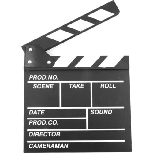 1pc 20*20cm Director Video Scene Clapperboard TV Movie Clapper Board Film Slate Cut Prop Wholesale -39
