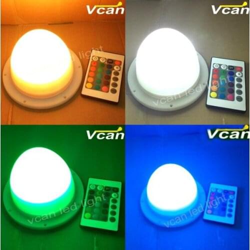 10 sets 2016 New Product 16 Colors Remote Control Outdoor Rechargeable Led lighting Table Lamp