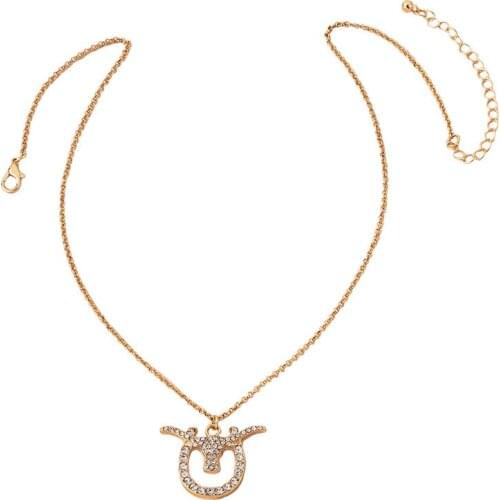 2021 Ins Gold Chain Longhorn Ox Bull Head Western America Choker Pendant Necklaces Trendy Korean Fashion Women Party Jewelry