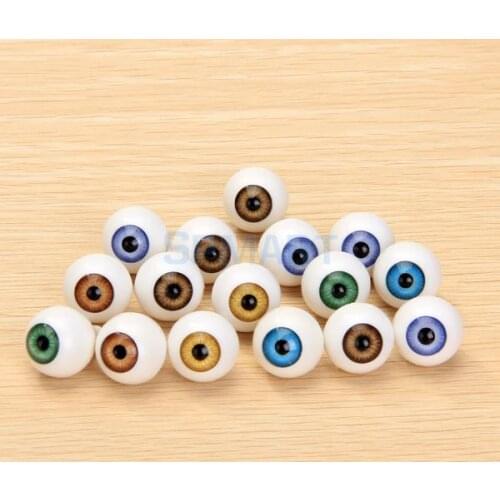 8 Pcs Round Acrylic Doll Eyes Eyeballs 16mm