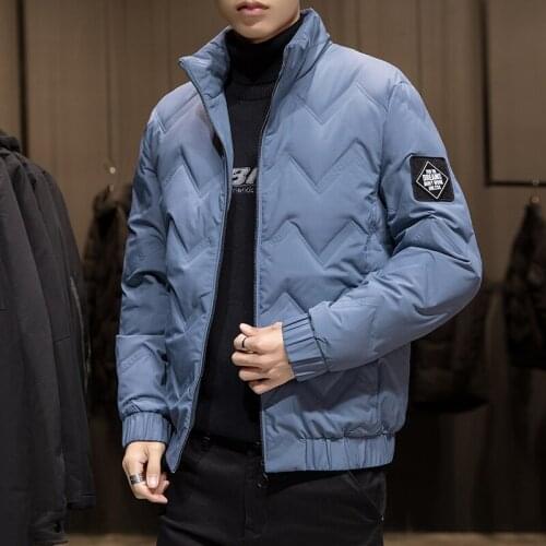 90% White Duck Down Padded Winter Mens Down Jacket Stand Collar Fashion Zipper Thick Warm Down Coats Plus Size 8XL