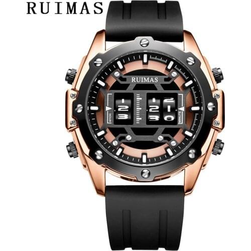 Army Military Sports Watch Men Luxury Brand Watches Waterproof Silicone Casual Watch Rose Gold Quartz Clock Relogio Masculino