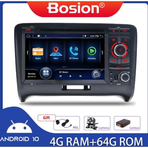Octa Core 2din Android 10 Car multimedai DVD player For Audi TT MK2 8J 2006-2012 car Radio Multimedia GPS Navigation carplay DSP