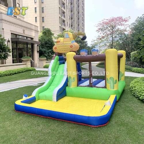 Excavator Bounce House Commercial Air Combo Inflatable Bouncy Jumping Castle Sale With Blower Prices For Children