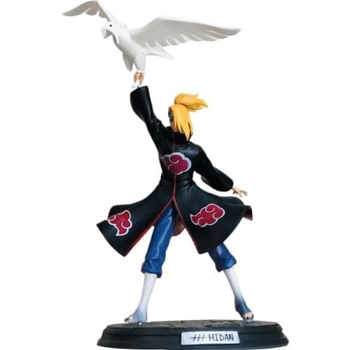 Naruto Shippuden Anime Action Figure GK Deidara Figma 38cm Statue Oversized Akatsuki Desktop Collection Toys For Children Gift