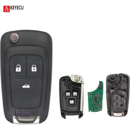 Keyecu 3Buttons 315MHz With ID46 Chip Replacement Remote Control Key Fob for Chevrolet Cruze Aveo Orlando 2010-2015 HU100
