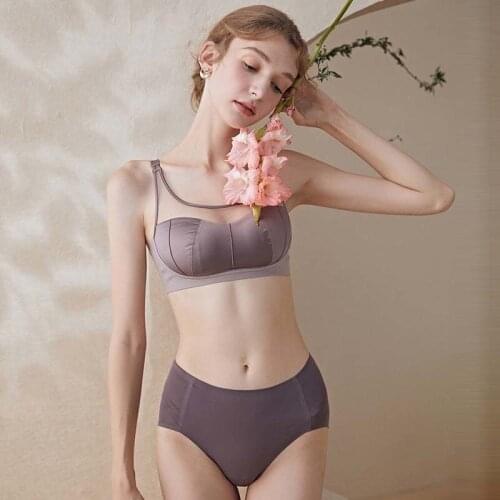 Roseheart New Women Fashion Mesh Wireless Sexy Lingerie Set Cotton Panties Padded Push Up Bra Sets Underwear A B C Seamless