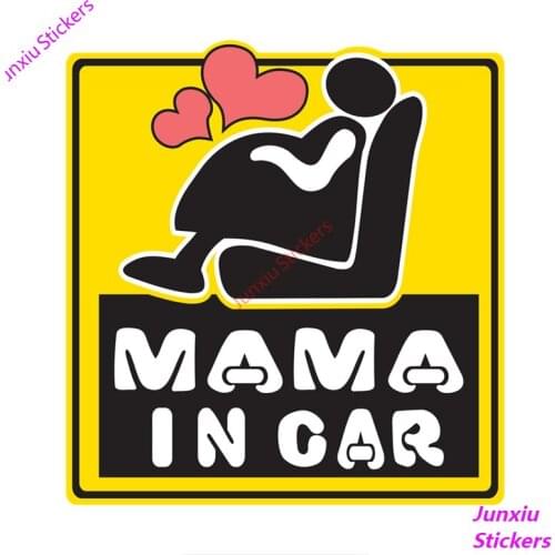 Creative MAMA In Car Pregnant on Board Car Sticker Coloful Decal Car Accessories Motorcycle Bumper Truck Camper Decor PVC14x13cm