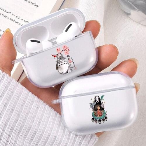 Cute Cartoon Totoro Earphone Case for Airpods Wireless Bluetooth Headphones Cases for Airpods Pro Soft Protective Charging Cover