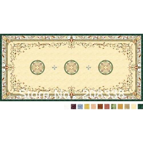 Marble medallion, waterjet medallion