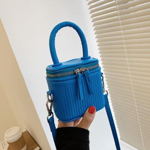 New Luxury Mini Box PU Leather Crossbody Bag with Short Handle for Women 2021 Cute Phone Shoulder Handbag Coin Purses Pink Green