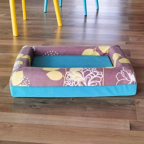 Orthopedic Memory Foam Dog Bed Lounge Sofa Durable Removable Cover with Free Waterproof Liner and Anti-Slip Bottom