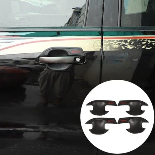 4 Pcs ABS Door Protection Door Insert Handle Bowl Cover Pickup Truck Auto Parts For Ford Ranger 2012-2018