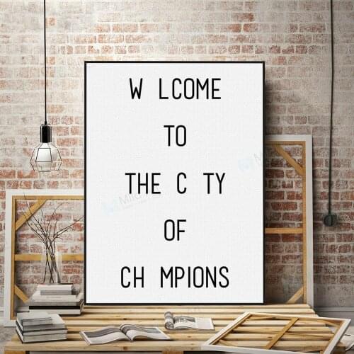 Northern European-Style Black and White Simple Welcome Living Room Porch Decoration Poster Painting Support Dropshipping Posters