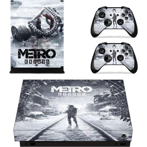 Metro Exodus Full Game Cover Skin Console & Controller Decal Stickers for Xbox One X Console + Controller Skin Stickers Vinyl