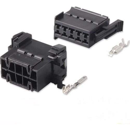 929504-4 Free shipping 100sets DJ7101B-2.8-11/21 10Pin AMP Car Electrical Wire Connectors