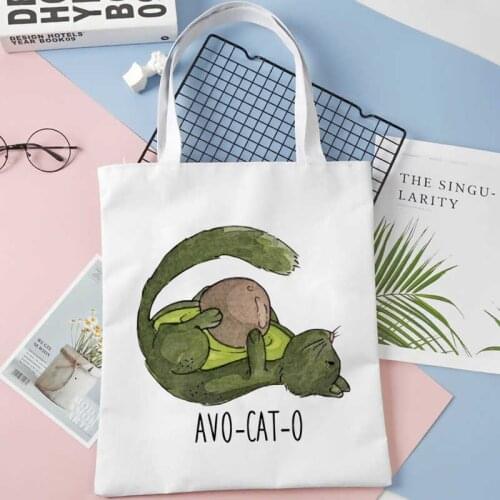 Avocado shopping bag recycle bag handbag shopper bolsa jute bag eco bag tote foldable sac cabas ecobag cabas
