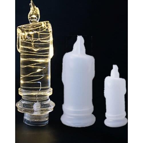 Candle Light Silicone Molds UV Epoxy Resin Mould for DIY Crafts Home Table Decoration Supplies