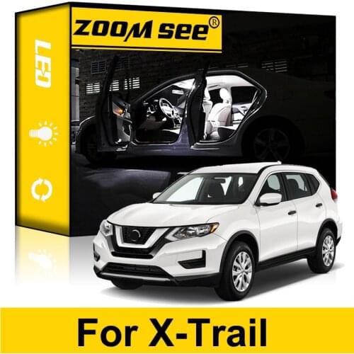 Perfect White No Error LED interior bulb For 2001-2019 Nissan X Trail For X-Trail T30 T31 T32 Reading dome light kit Accessories