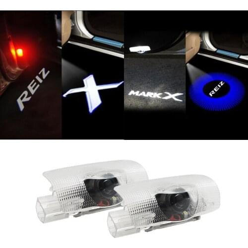 2X LED Car Door Welcome Light Ghost Shadow Light Logo Projector For Toyota Mark X Reiz 2006-2017 car-styling