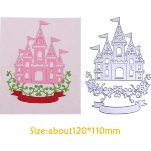 YINISE Metal Cutting Dies For Scrapbooking Stencils Castle DIY PAPER Album Cards Decoration Embossing Folder CRAFT CUTTER TOOLS