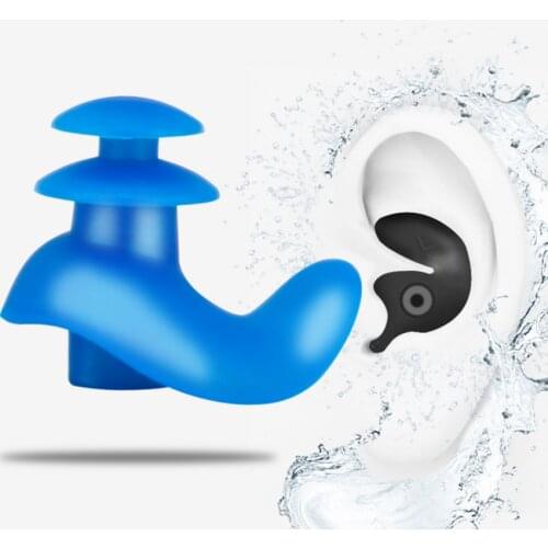 1 Pair Soft Silicone Waterproof Ear Clips Dust-Proof Earplugs Environmental Sport Plugs Diving Water Sports Swimming Accessories