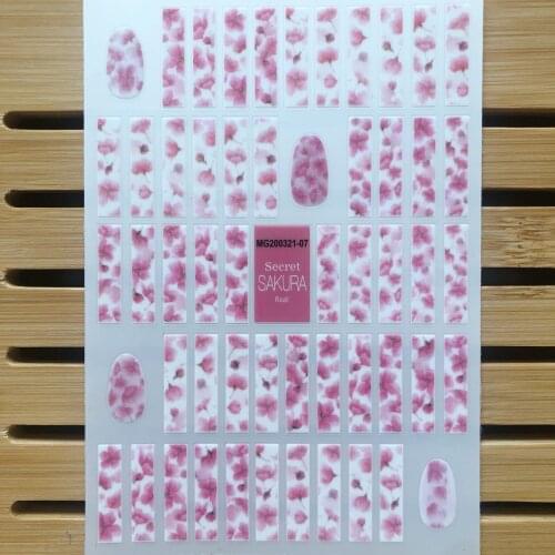 3D Nail Stickers Romantic Girl Powder Design DIY Tips Nail Art Decoration Packaging Self-adhesive Transfer Decal Slider