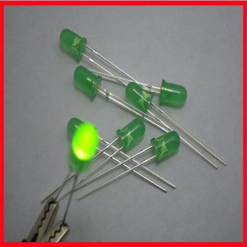 5MM light-emitting secondary LED green green light long feet green hair green high-quality super bright