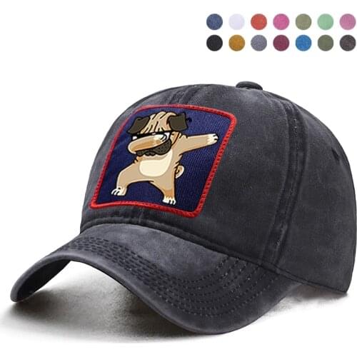 Animal Dabbing Dog Dance Baseball Cap Harajuku Hip Hop Dad Solid Trucker Caps Sun Shade Hat Casquette Snapback Womnan Man Sunhat