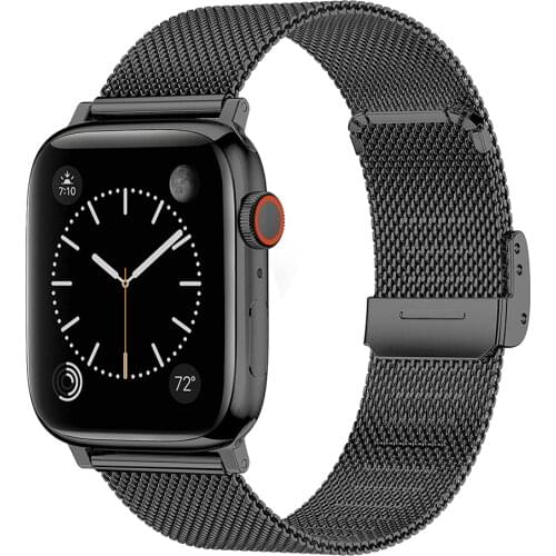 For Apple Watch 6 SE Stainless Steel Band 38mm 40mm 42mm 44mm Metal Bracelet Wristband for iWatch SE Series 6/5/4/3/2/1 Strap