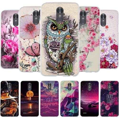 TPU Cases For LG Stylus 3 Case Silicone Floral Painted Bumper Case For Fundas LG Stylo 3 K10 Pro LS777 M400DK 5.7" Phone Cover