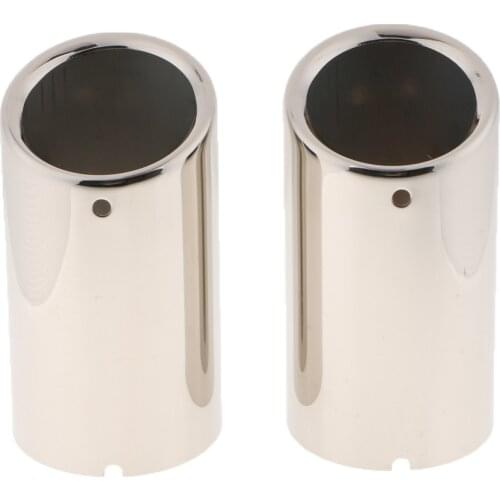 For VW Golf 2X Sliver Car Stainless Steel Chrome Exhaust Tail Muffler Pipe