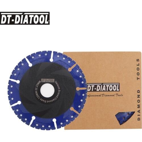 DT-DIATOOL 2pcs 5" Vacuum Brazed Diamond Cutting Disc all Purpose Saw Blade Dia 5inch/125mm Rescue Diamond Blade