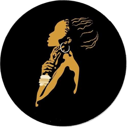 Gaming Mouse Pad,Professional Anti Slip Rubber Round Mousepads for Kids,Fashion Mouse Pads for Laptop Computer(Hero Tiger)