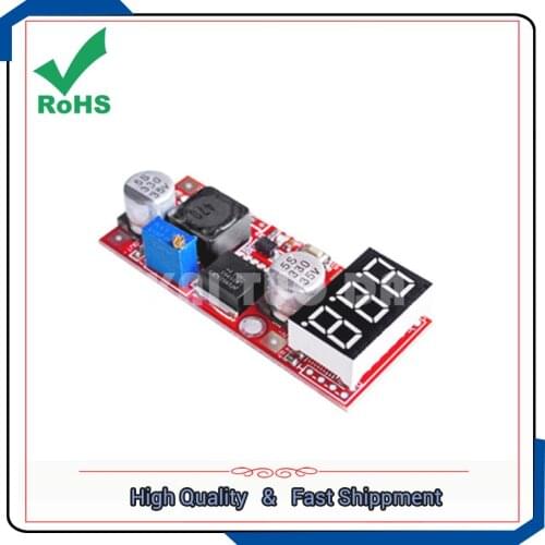 Voltage meter watch DC-DC adjustable power supply step-down buck converter module with digital tube LM2596