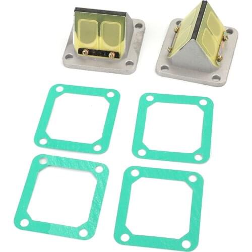 Arutdatech Reed Valve Cages + Reeds Fit for Yamaha Banshee YFZ350 YZ 350 1987-2006 Accessories