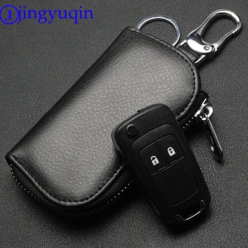 Genuine Leather Key Wallet Men & Women Car Key Bag Multi Function Key Case Fashion Ladies Housekeeper Key Holders 6 Rings QB19