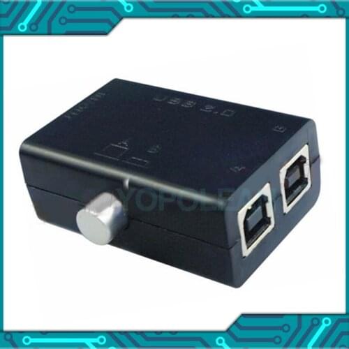 New USB Sharing Share Switch Box Hub 2 Ports PC Computer Scanner Printer Manual