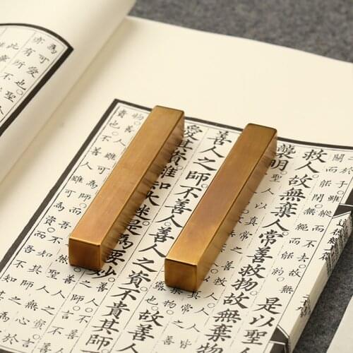 Gift Brass Paper Weight Portable Student Calligraphy Painting Paperweights Xuan Paper Paperweights Small Ornaments Peso De Papel