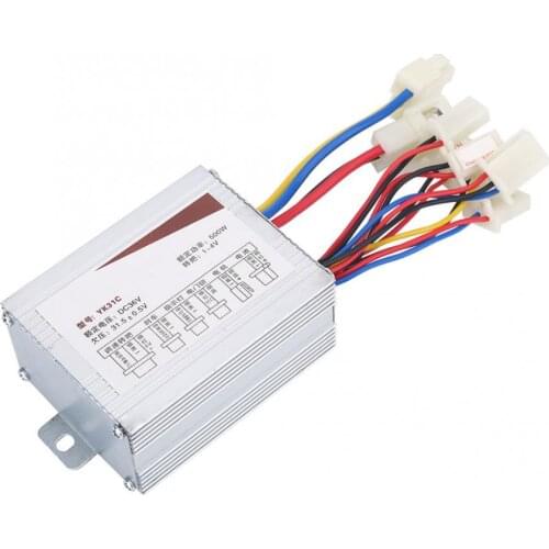 Durable 24V/36V 500W Brushed Motor Controller Box Vehicle Speed Controller Electrical Scooter E-bike Motor